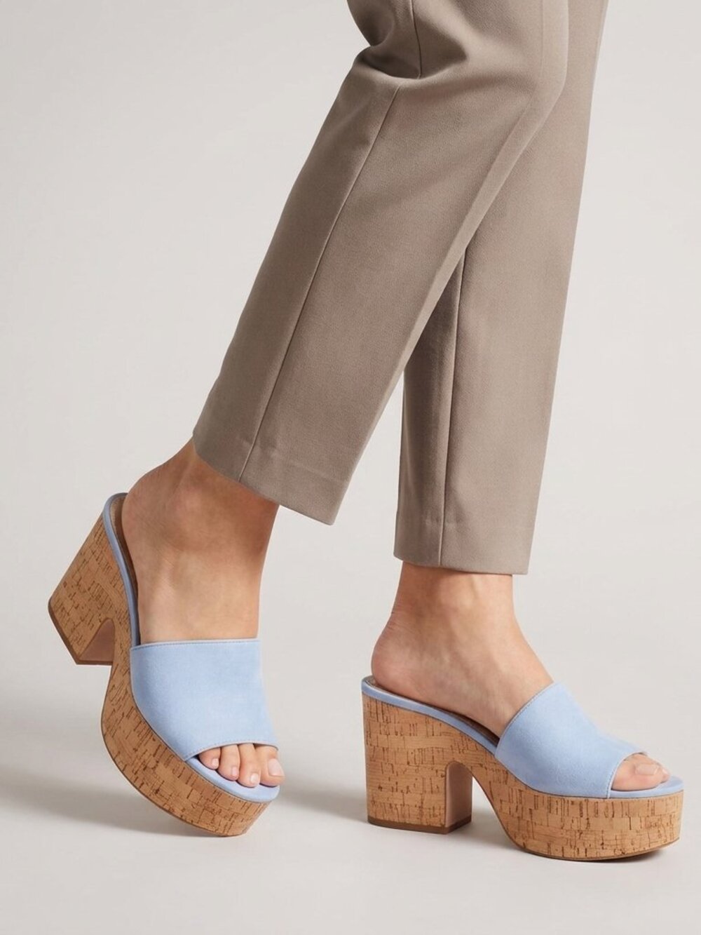 Kate Spade Women's Blue Women's Ibiza High-Heel Platform Sandals Shoes Size 11B